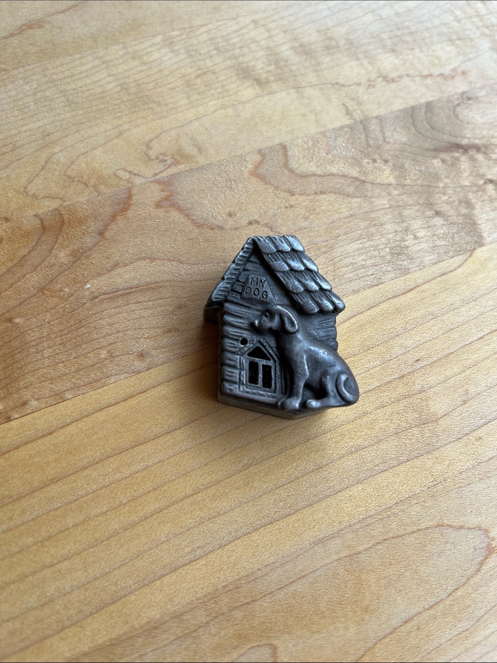 Vintage Torino Pewter Dog Necklace and Trinket Dish